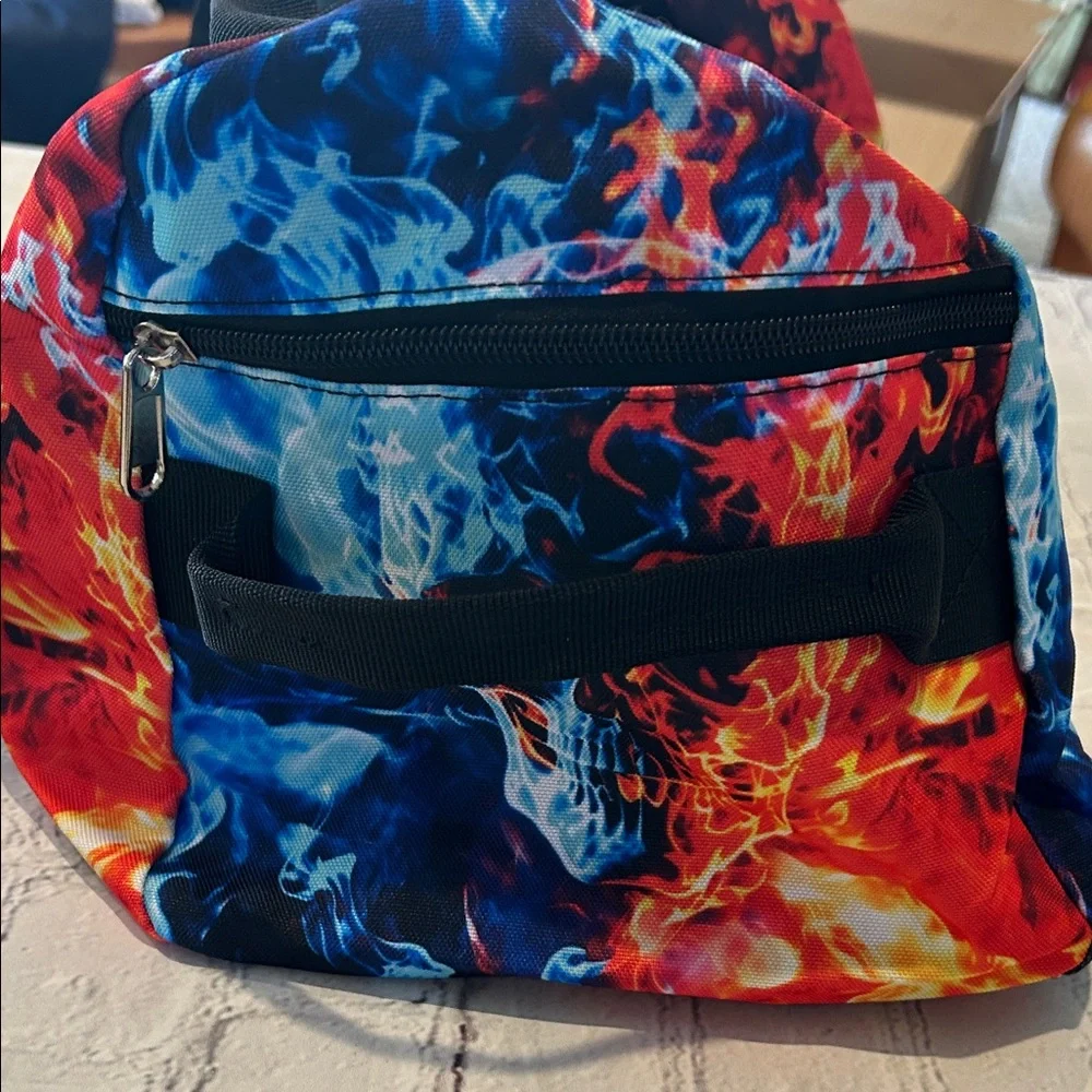 Vibrant Fire and Ice Men's Duffle Bag